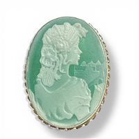 Broche Mandile 1922 Mujer Cammei  in Plata 2MSPCM157